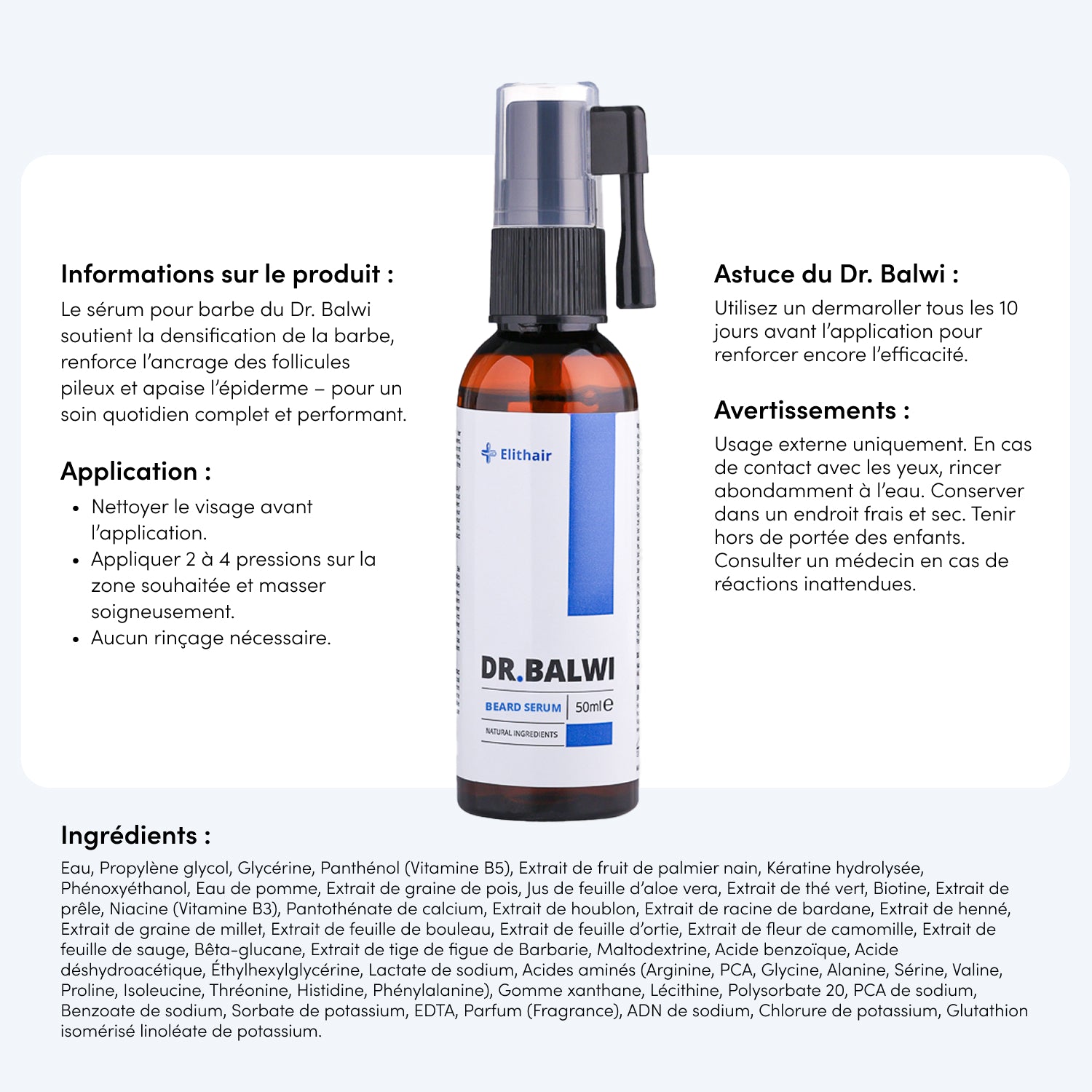Sérum pour barbe Dr. Balwi