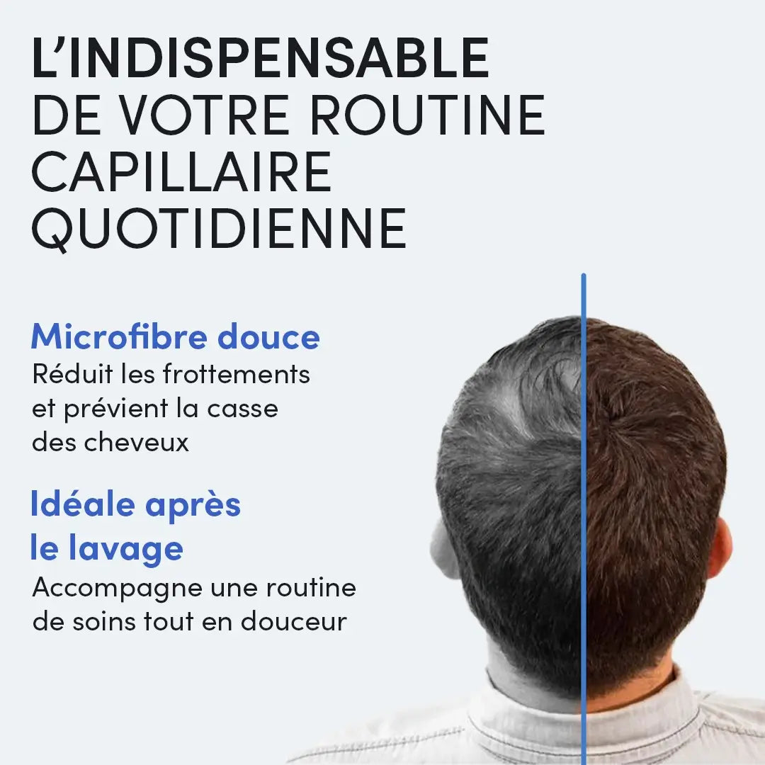 Serviette de tête en microfibre